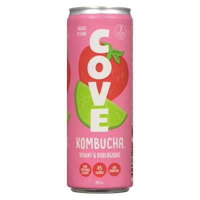 Cove Kom Fraise Lime Bio 355Ml