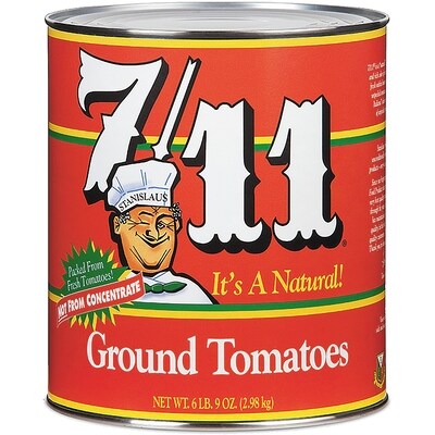 Stanislaus Unpeeled Ground Tomatoes 2.84 l, $0.32/100ml
