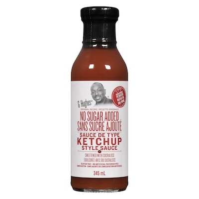 G Hughes Smokehouse Ketchup sans sucre ajouté 354 ml, 2,26 $/100ml