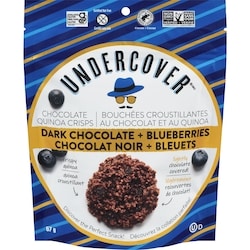 Quinoa Crisps, Dark Chocolate & Blueberries