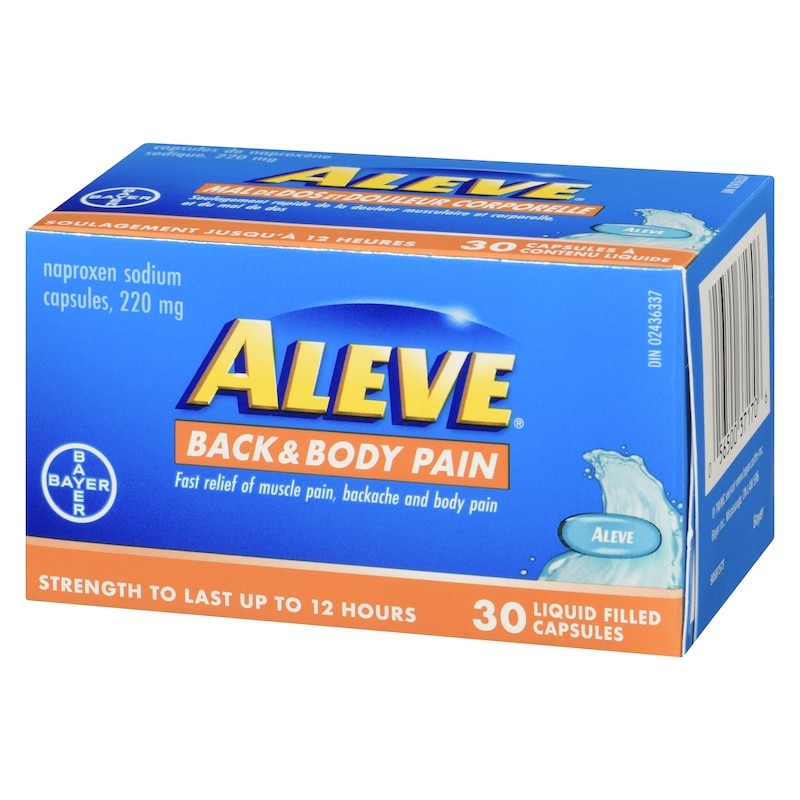 Back and Body Pain Relief Liquid Gels, Up to 12 Hour Relief