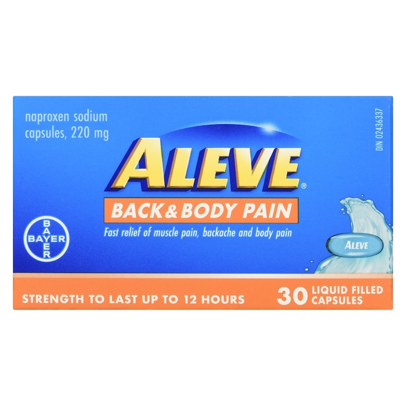 Back and Body Pain Relief Liquid Gels, Up to 12 Hour Relief