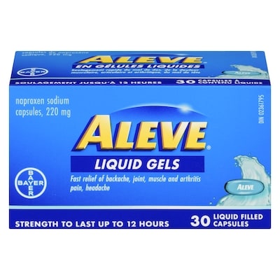 Aleve Pain Relief Liquid Gels, Strength to Last Up to 12 Hours 30 ea, $0.43/1ea