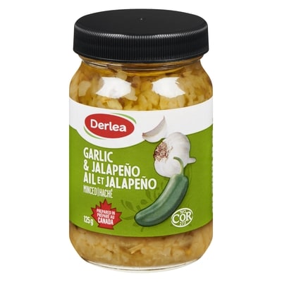 Derlea Minced Garlic & Jalapeño 125 g, $2.39/100g