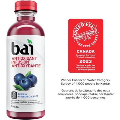 Bai Blueberry Brasilia 530 ml, $0.66/100ml