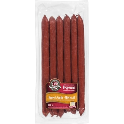 Grimm’s Pepperoni miel et ail 600 g, 2,17 $/100g