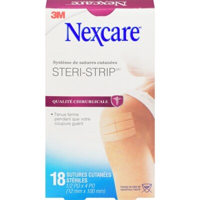 Nexcare Système De Sutures Cutanées  18 ea, 0,56 $/1ch