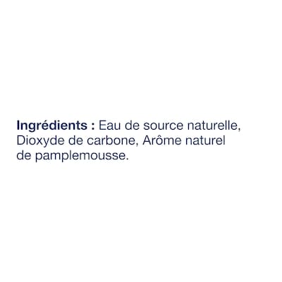 Eau de source naturelle au pamplemousse.