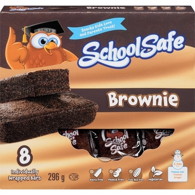 School Safe Barres Brownie  296 g, 1,69 $/100g