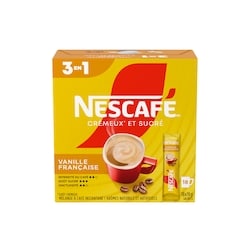 Nestlé Mélange à café instantané aromatisé Crémeux et sucré Vanille française 351 g, 2,85 $/100g