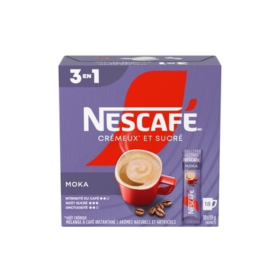 Nestlé Mélange à café instantané aromatisé Crémeux et sucré Moka 351 g, 2,56 $/100g