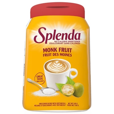 Splenda Pot d'édulcorant aux Fruits de Moine Granulé sans Calories 540 g, 2,41 $/100g