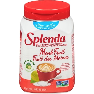 Splenda Pot d'édulcorant aux Fruits de Moine Granulé sans Calories 540 g, 2,59 $/100g