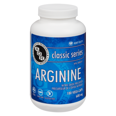 AOR Arginine 600 Mg 180 ea, $0.20/1ea