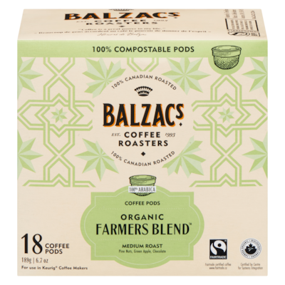 Balzac's Marble Roast Bright Complex Coffee Pods 189 g, $11.11/100g