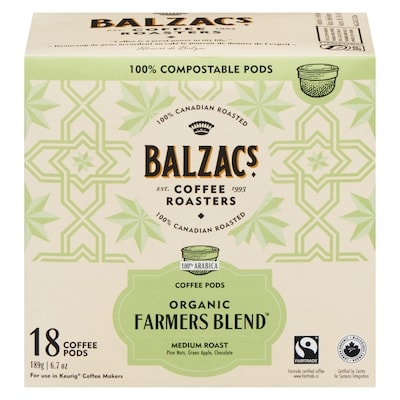 Balzac's Marble Roast Bright Complex Coffee Pods 189 g, $11.11/100g
