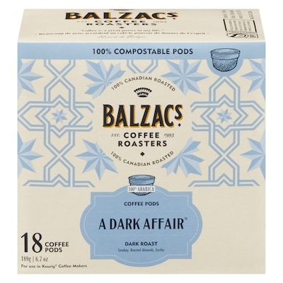 Balzac's Dark Affair Coffe Pods 189 g, $11.11/100g