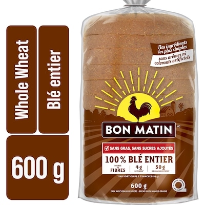 Bon Matin Pain multigrains fins 600 g, 0,67 $/100g