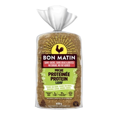 Bon Matin No Sugar, No Fat Added Protein Loaf 600 g, $0.92/100g