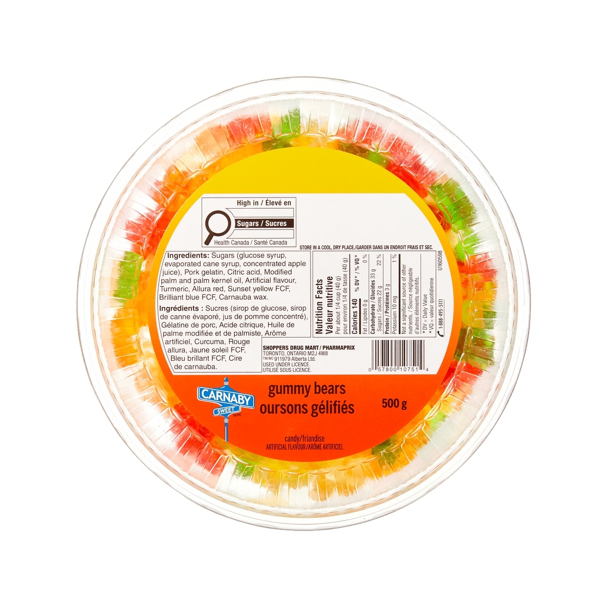 Carnaby Sweet Gummy Bears Candy 500 g, $1.06/100g