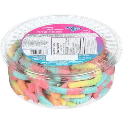 Carnaby Sweet Gummy Sour Worms  500 g, $1.10/100g