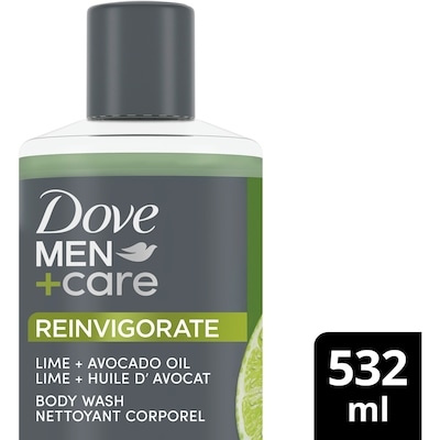Dove Men+Care Body Wash to Repair Dry Skin in Shower Lime + Avocado Oil  532 ml, $2.08/100ml