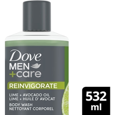 Dove Gel douche pour réparer la peau sèche Lime + Huile d'avocat 532 ml, 1,97 $/100ml