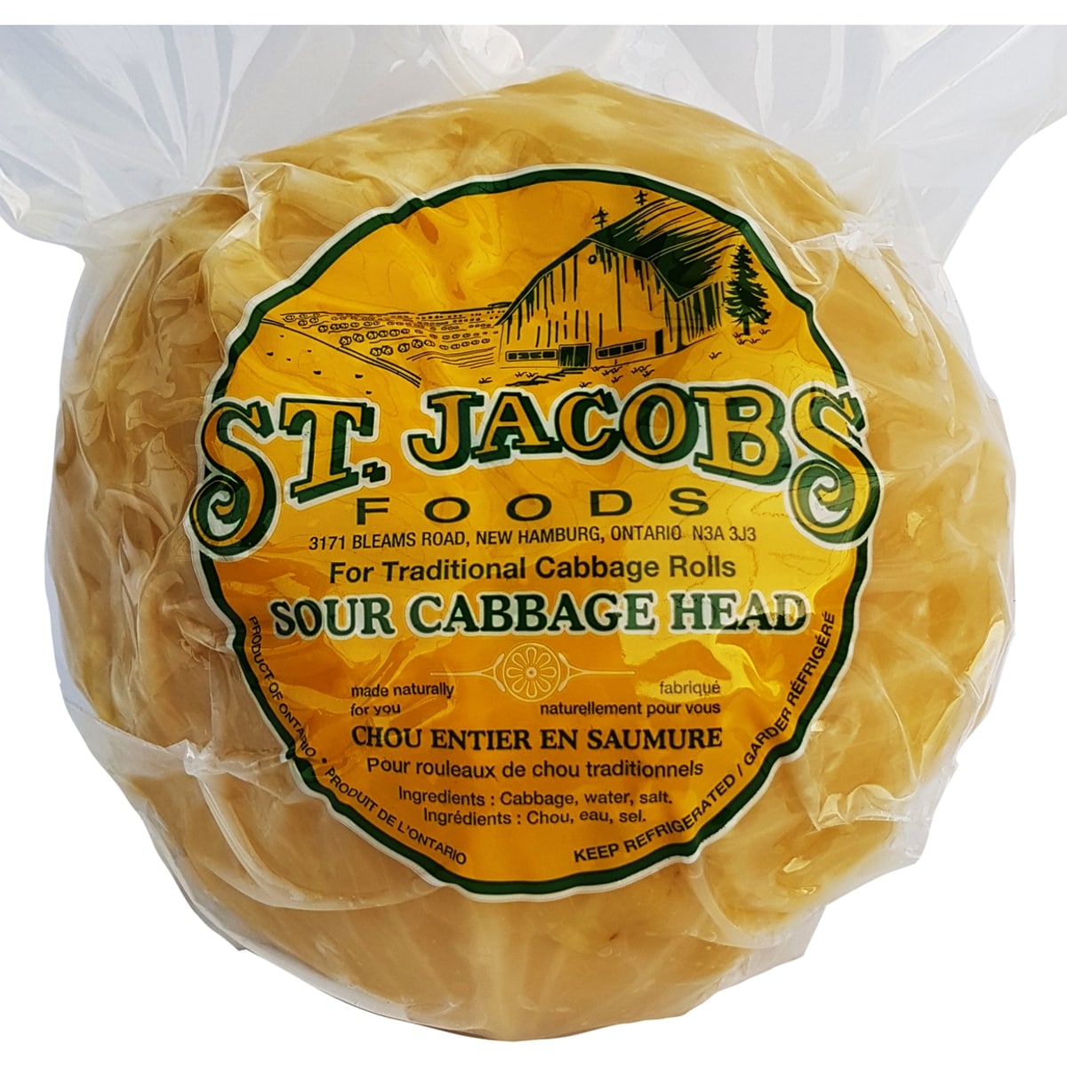 null Sour Cabbage Head $7.72/1kg $3.50/1lb