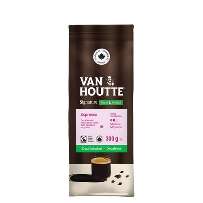 Van Houtte Espresso Decaf Signature Collection Whole Bean Coffee 300 g, $6.33/100g