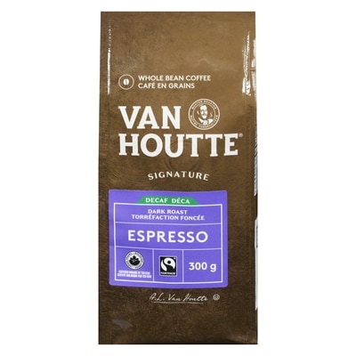Van Houtte Café En Grains Équitable Déca Torréfaction Foncée Espresso 300 g, 6,33 $/100g