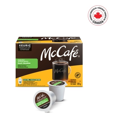 McCafe Premium Medium Dark Roast, Decaf, K-Cup Coffee Pods, 30 Count 30 ea, $0.90/1ea