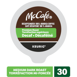Premium Medium Dark Roast, Decaf, K-Cup Coffee Pods, 30 Count