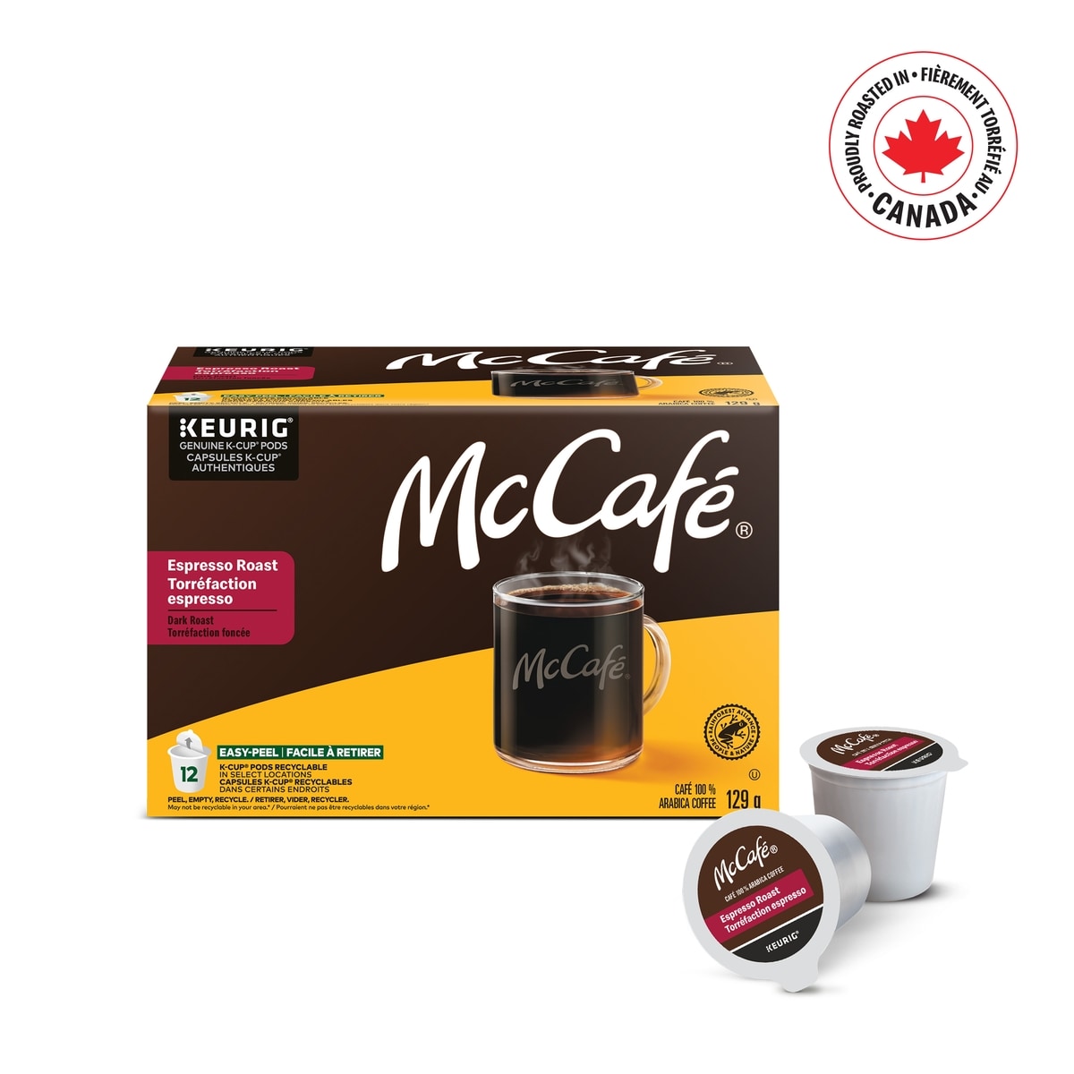 McCafé Capsules K-Cup de café de qualité supérieure Espresso, torréfaction foncée, 12 unités 12 ea, 1,42 $/1ch