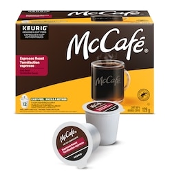 McCafé McCafé Espresso Capsules De Café K-Cup, 12 Unités, Provenant De Sources Éthiques, Pour Les Cafetières Keurig 12 ea, 1,42 $/1ch