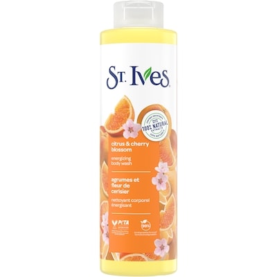 St Ives Soap, Energizing Body Wash Citrus & Cherry Blossom 650 ml 650 ml, $1.15/100ml