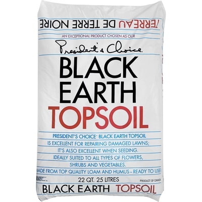 President's Choice Blackearth Topsoil 25L 1 ea, $3.25/1ea
