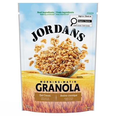 Jordan’s Granola Avoine classique 375 g, 1,87 $/100g