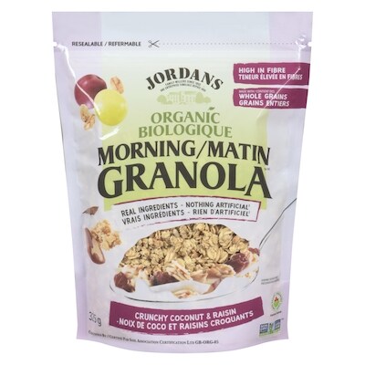 Jordans Morning Granola Crunchy Coconut & Raisin Organic 325 g, $2.46/100g