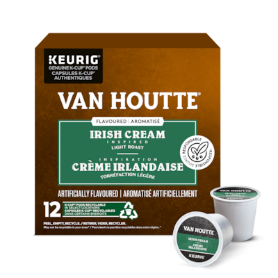 Van Houtte Van Houtte Crème irlandaise capsules K-Cup de café, 12 unités, pour les cafetières Keurig 12 ea, 1,42 $/1ch