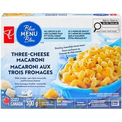 PC Blue Menu Three-Cheese Macaroni 300 g, $1.66/100g