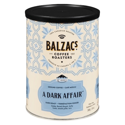 Balzac’s Café Moulu Torréfaction Corsée Fumeux Épicé 300 g, 6,33 $/100g