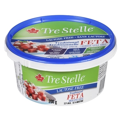 Tre Stelle Lactose Free Feta Cheese 200 g, $4.00/100g