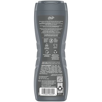 Men Nettoyant 3 en 1 pour le corps, les cheveux et le visage, nettoyage ultime, parfum bois d'ambre