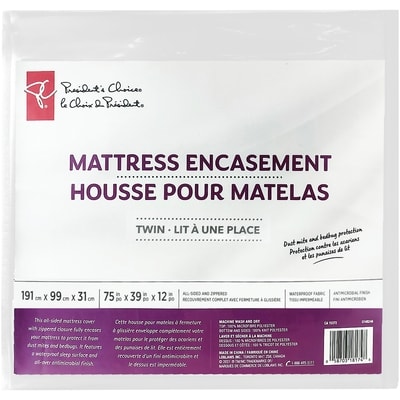 le Choix du Président President's Choice Housse pour matelas, lit à une place  1 ea, 45,00 $/1ch