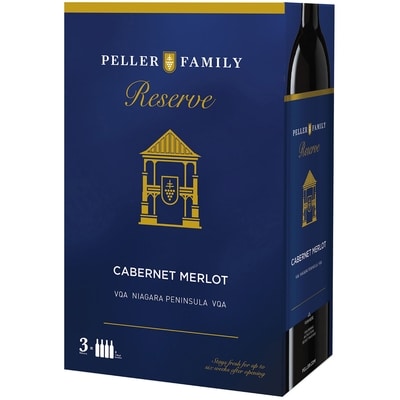 null Vin rouge Cabernet Merlot (Pièce d’identité requise au moment du ramassage) 3000 ml, 1,46 $/100ml