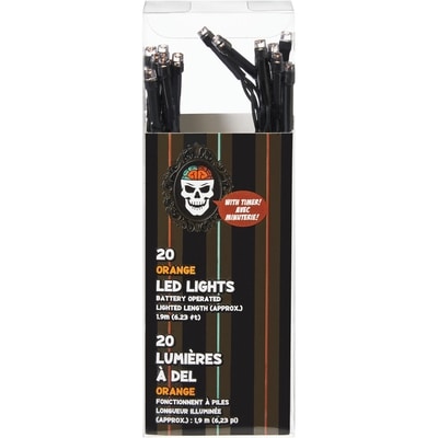 null Battery Operated LED Lights 20 Count - Orange 1 ea, $4.00/1ea