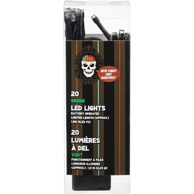 null Battery Operated LED Lights 20 Count - Green 1 ea, $4.00/1ea