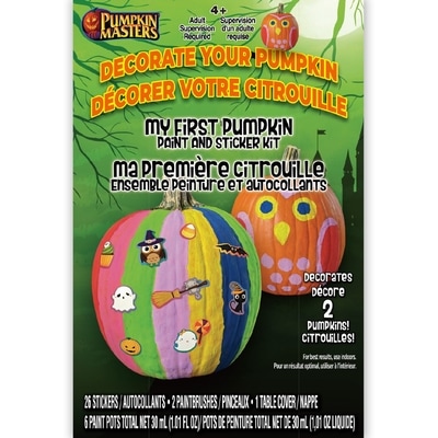 Pumpkin Masters My First Pumpkin Paint & Sticker Kit 1 ea, $4.00/1ea