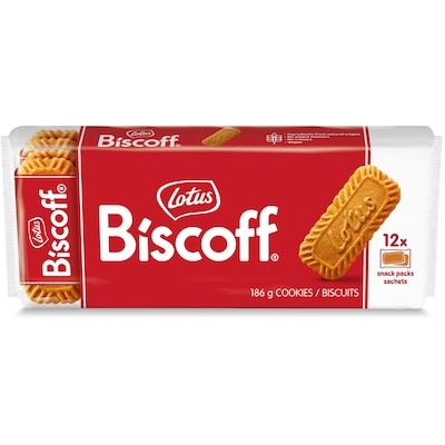 Lotus Cookies, Biscoff Small Biscuit 12 x 2 Pocket 186 g, $2.15/100g