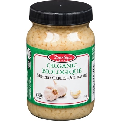 Derlea Organic  Minced Garlic 125 g, $2.79/100g
